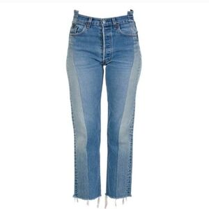 EB Denim OG Reinvented Vintage Levi's Two Tone Straight Leg Jeans Size 26